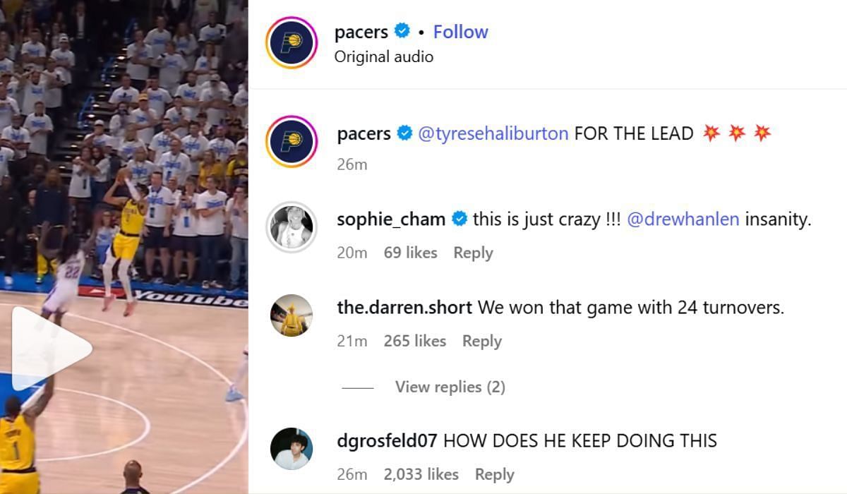 (Image Credit: Indiana Pacers/Instagram)